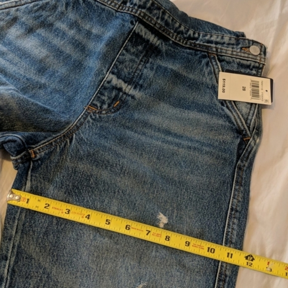 Lucky Brand Relaxed Cropped Crop Jean Overalls - Picture 9 of 9
